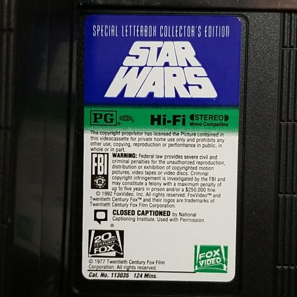 Fox Other 325 Vhs Star Wars Trilogy Collectors Edition Poshmark